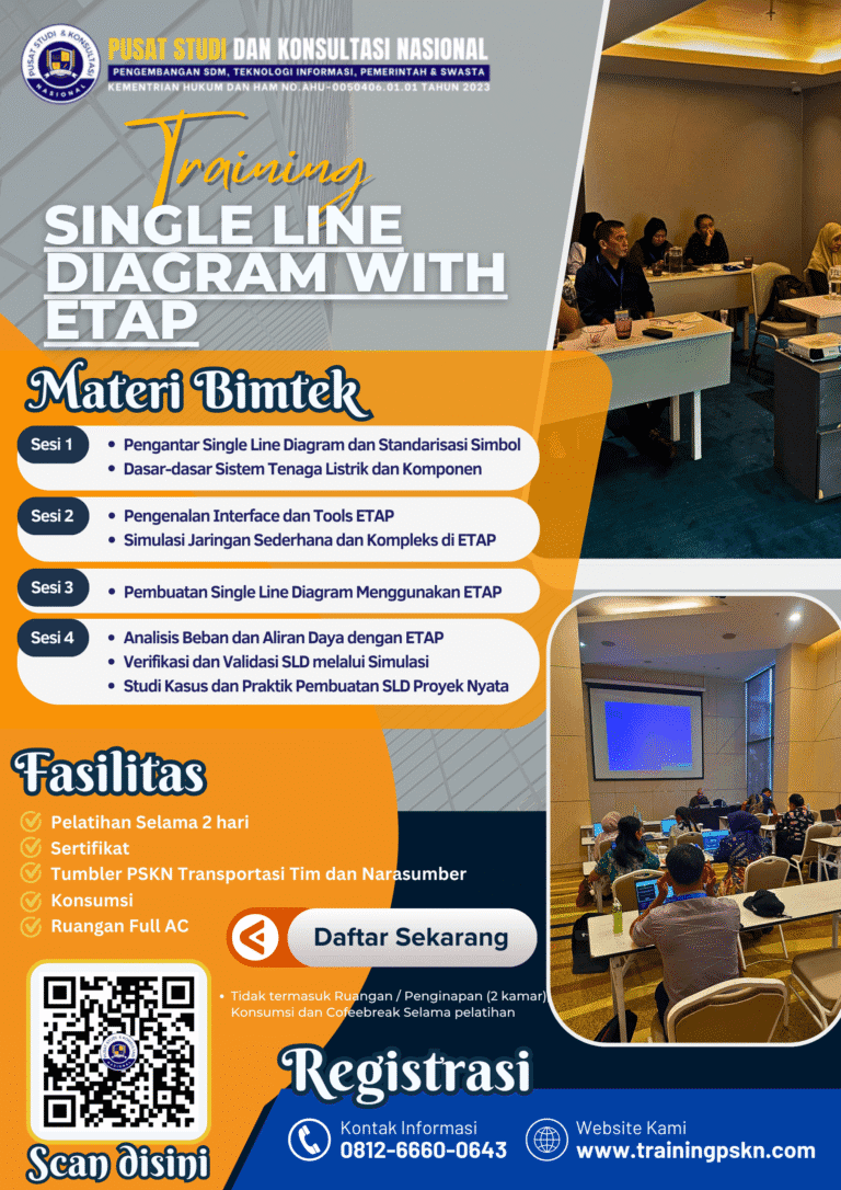 Training Single Line Diagram With ETAP 2025-2030 - Training PSKN ...