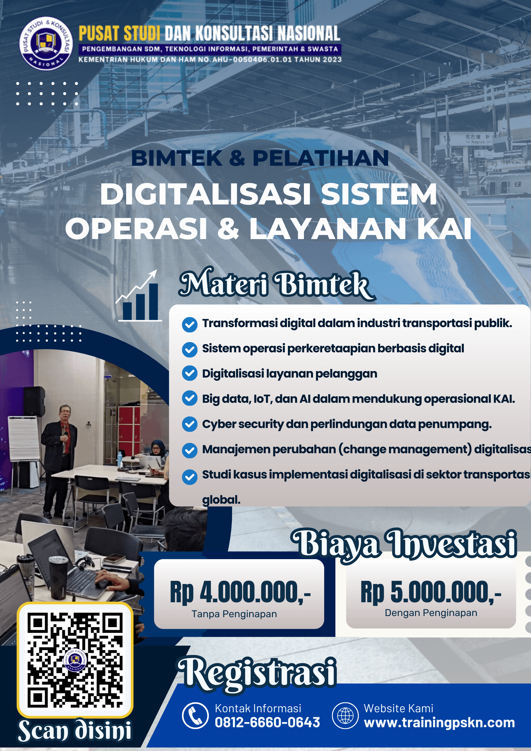 PELATIHAN DIGITALISASI SISTEM OPERASI & LAYANAN KAI PELATIHAN DIGITALISASI SISTEM OPERASI & LAYANAN KAI