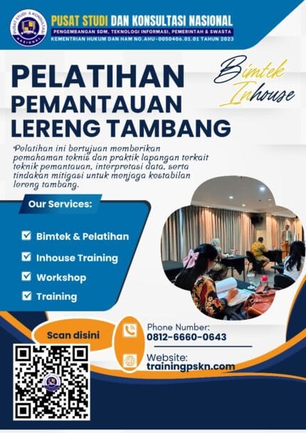PELATIHAN PEMANTAUAN LERENG TAMBANG