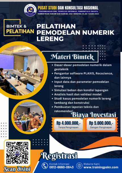 PELATIHAN PEMODELAN NUMERIK LERENG