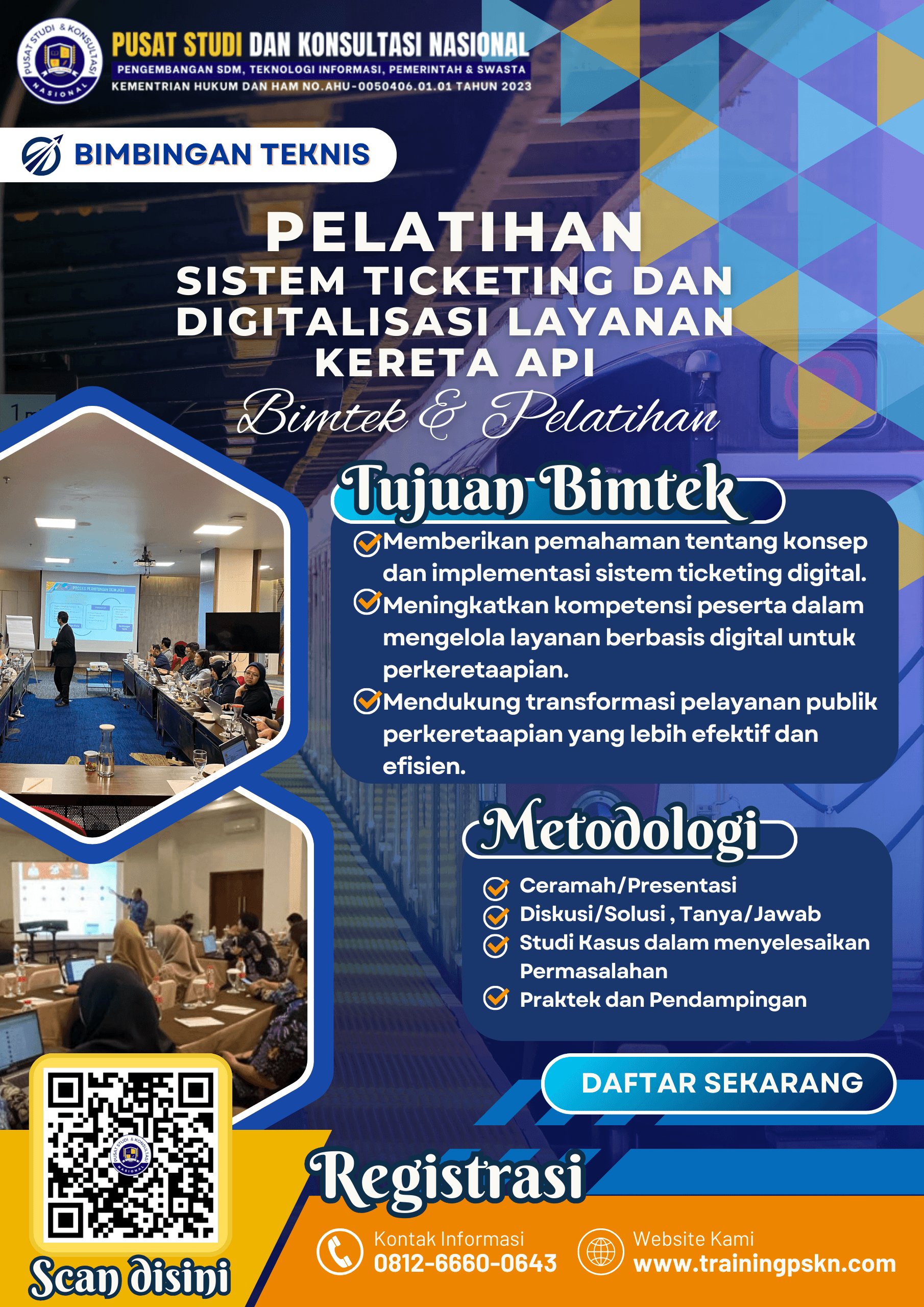 PELATIHAN SISTEM TICKETING DAN DIGITALISASI LAYANAN KERETA API