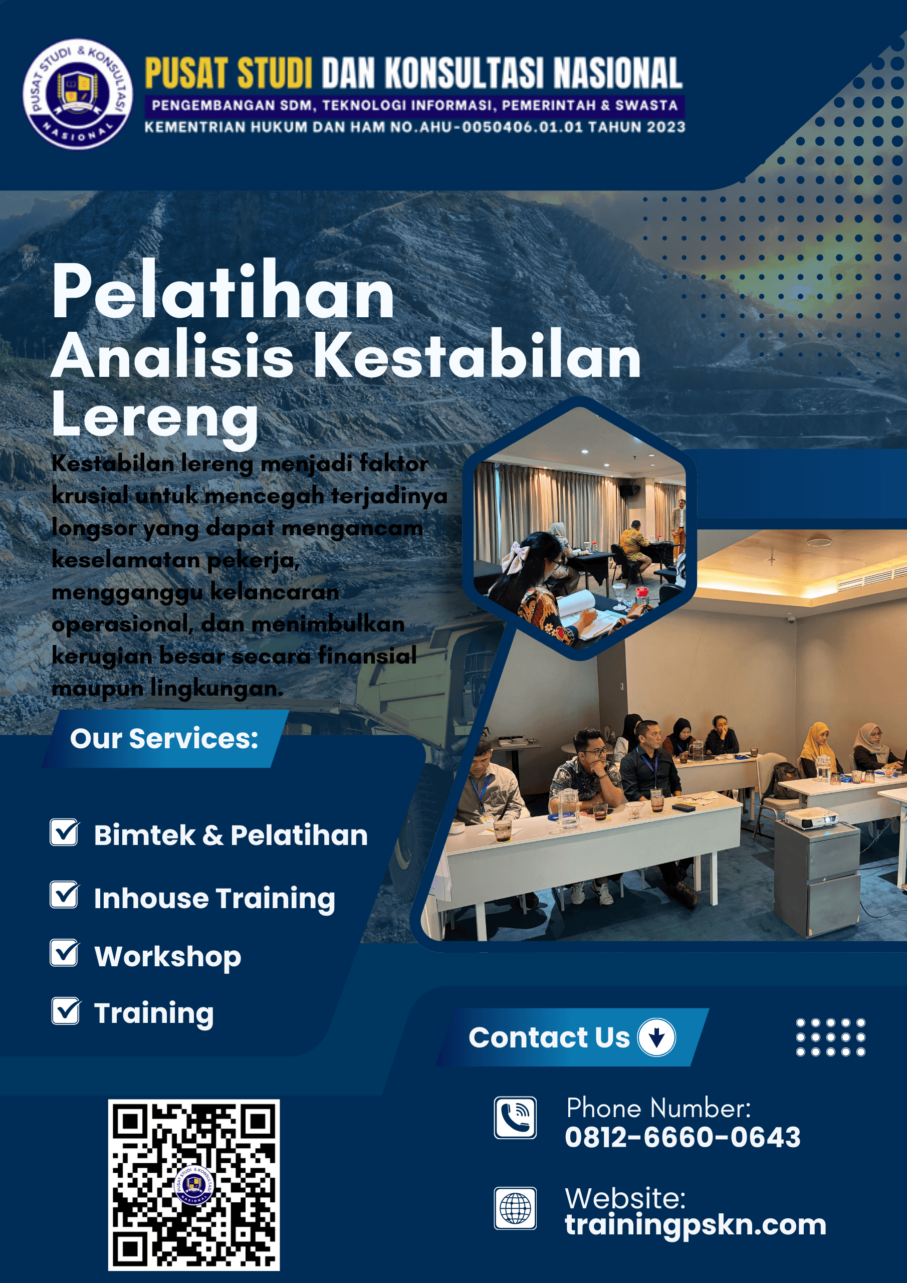 Pelatihan Analisis Kestabilan Lereng
