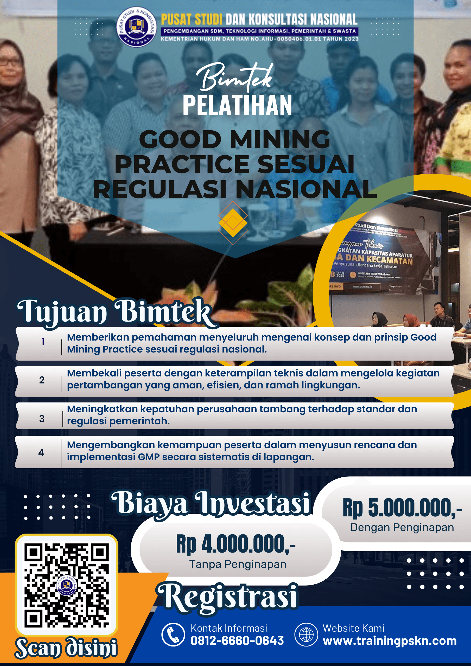 Pelatihan Good Mining Practice sesuai Regulasi Nasional