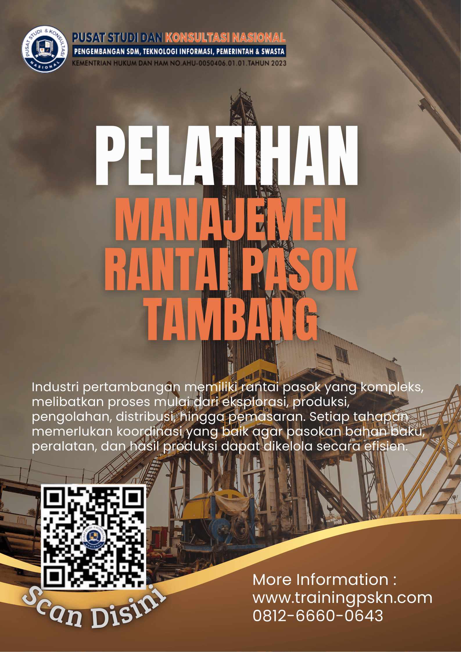 Pelatihan Manajemen Rantai Pasok Tambang