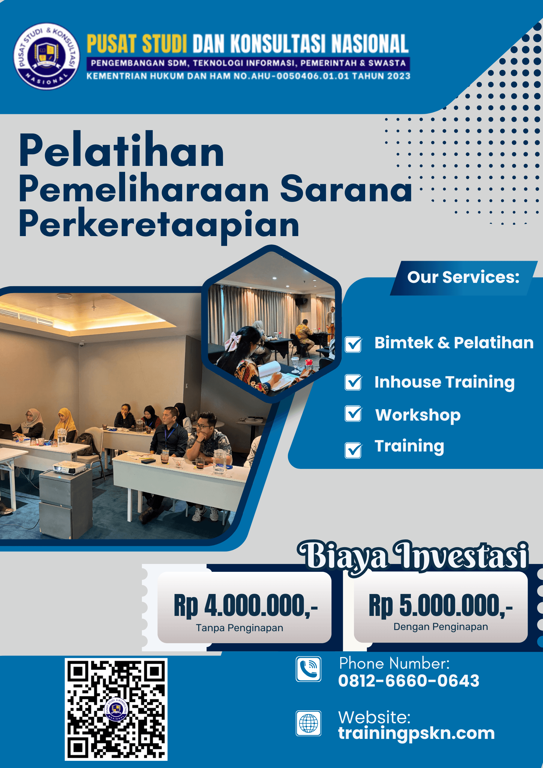 Pelatihan Pemeliharaan Sarana Perkeretaapian