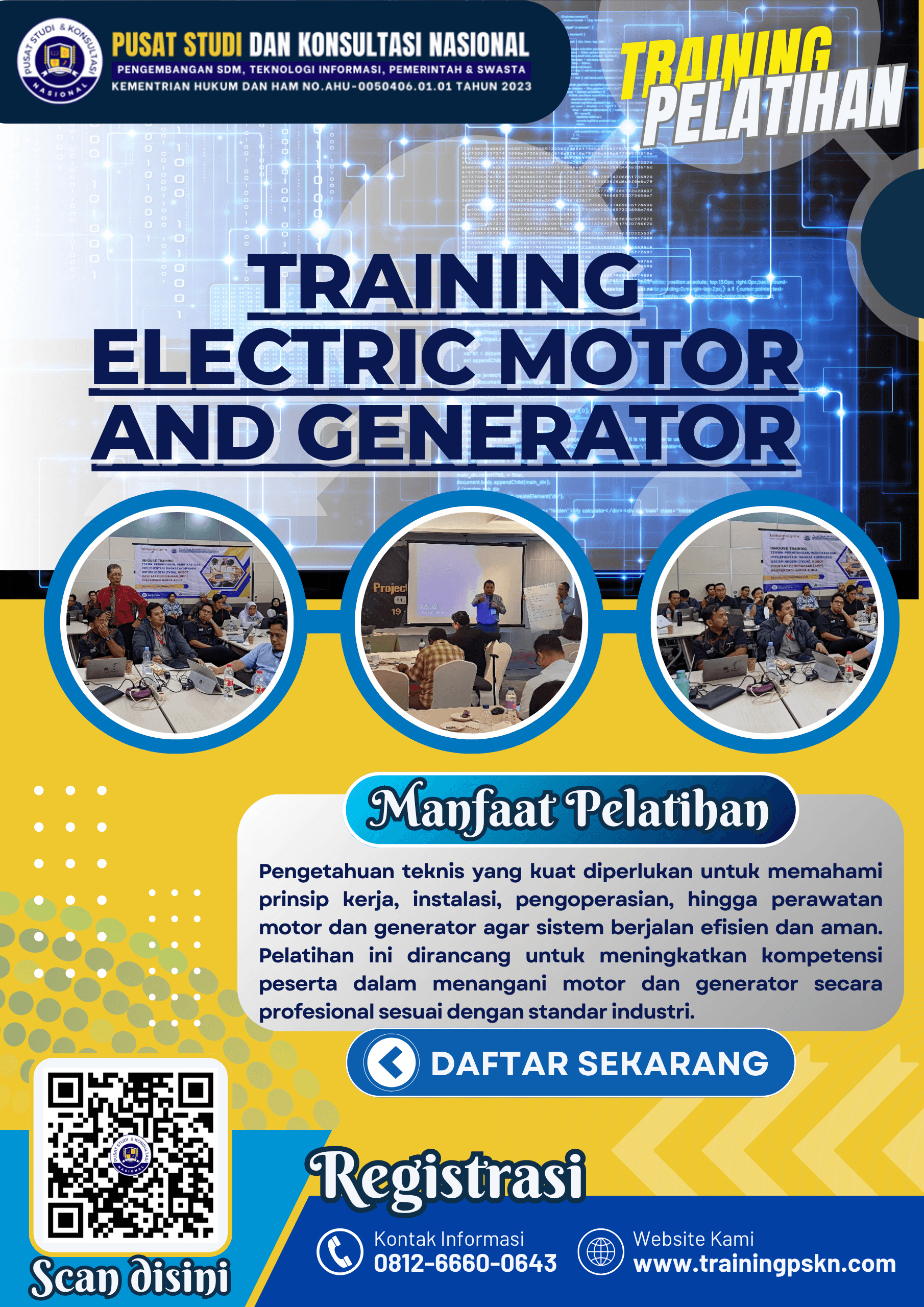 TRAINING ELECTRIC MOTOR AND GENERATOR TRAINING ELECTRIC MOTOR AND GENERATOR