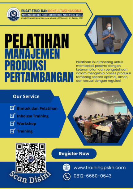 Training Manajemen Produksi Pertambangan