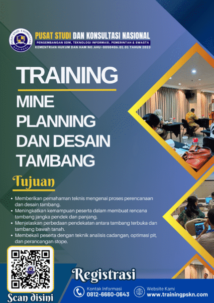 Training Mine Planning dan Desain Tambang