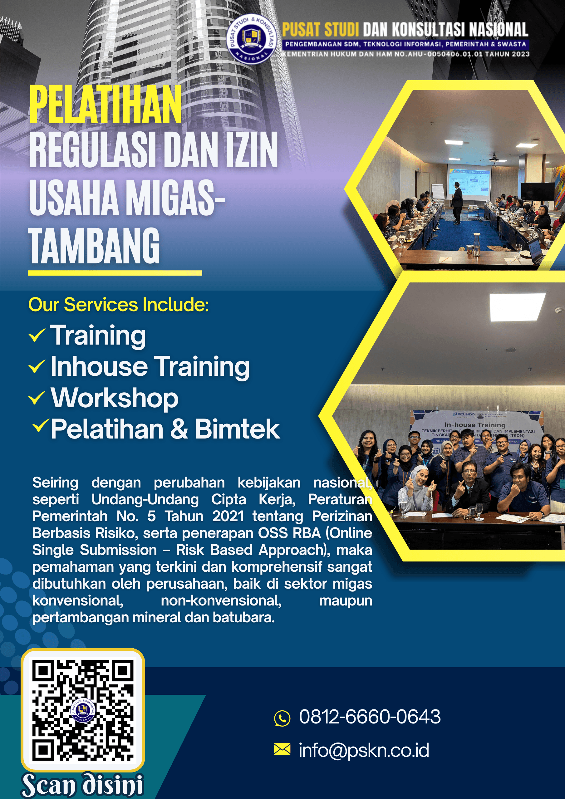 Training Regulasi dan Izin Usaha Migas-Tambang