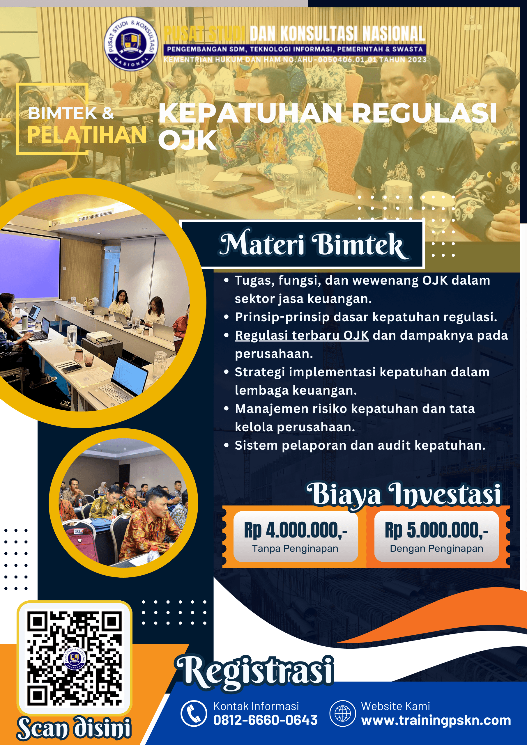 PELATIHAN KEPATUHAN REGULASI OJK PELATIHAN KEPATUHAN REGULASI OJK
