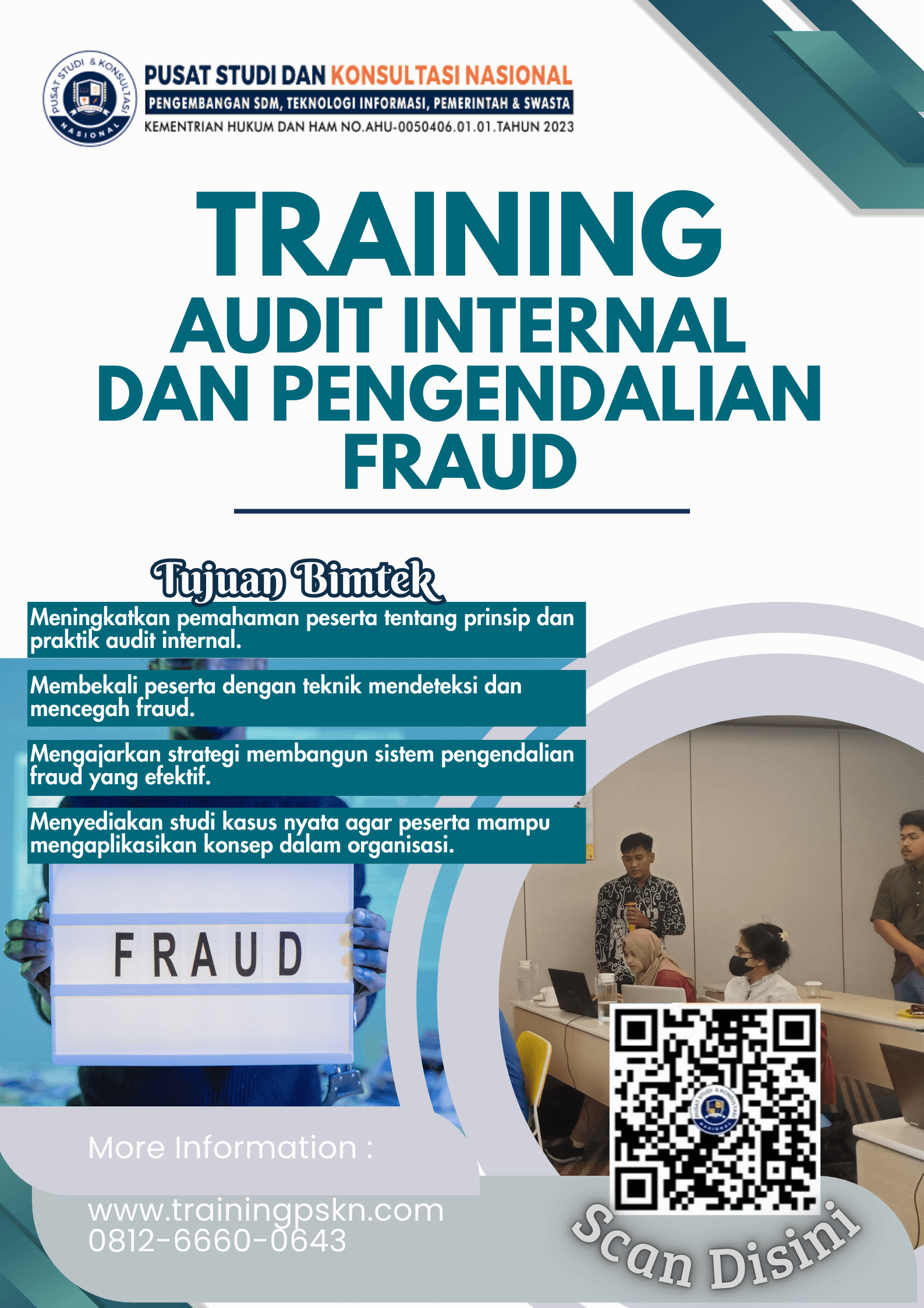 Pelatihan Audit Internal dan Pengendalian Fraud