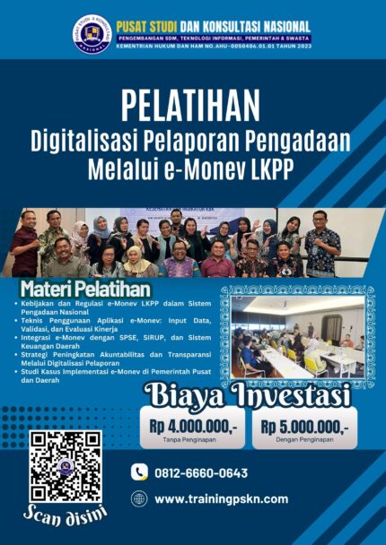 Digitalisasi Pelaporan Pengadaan Melalui e-Monev LKPP