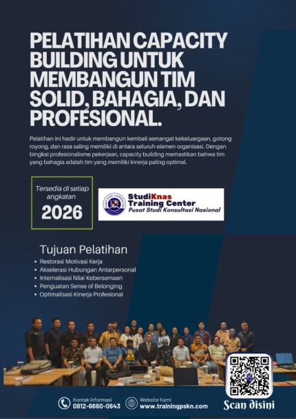 Pelatihan Capacity Building untuk membangun tim solid, bahagia, dan profesional