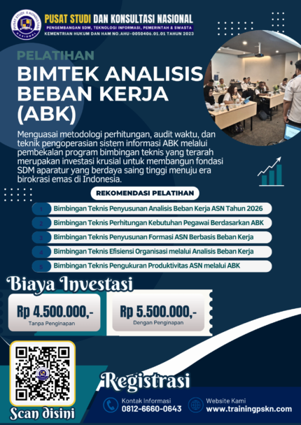Bimbingan Teknis Penyusunan Dokumen ABK Sesuai Ketentuan KemenPANRB