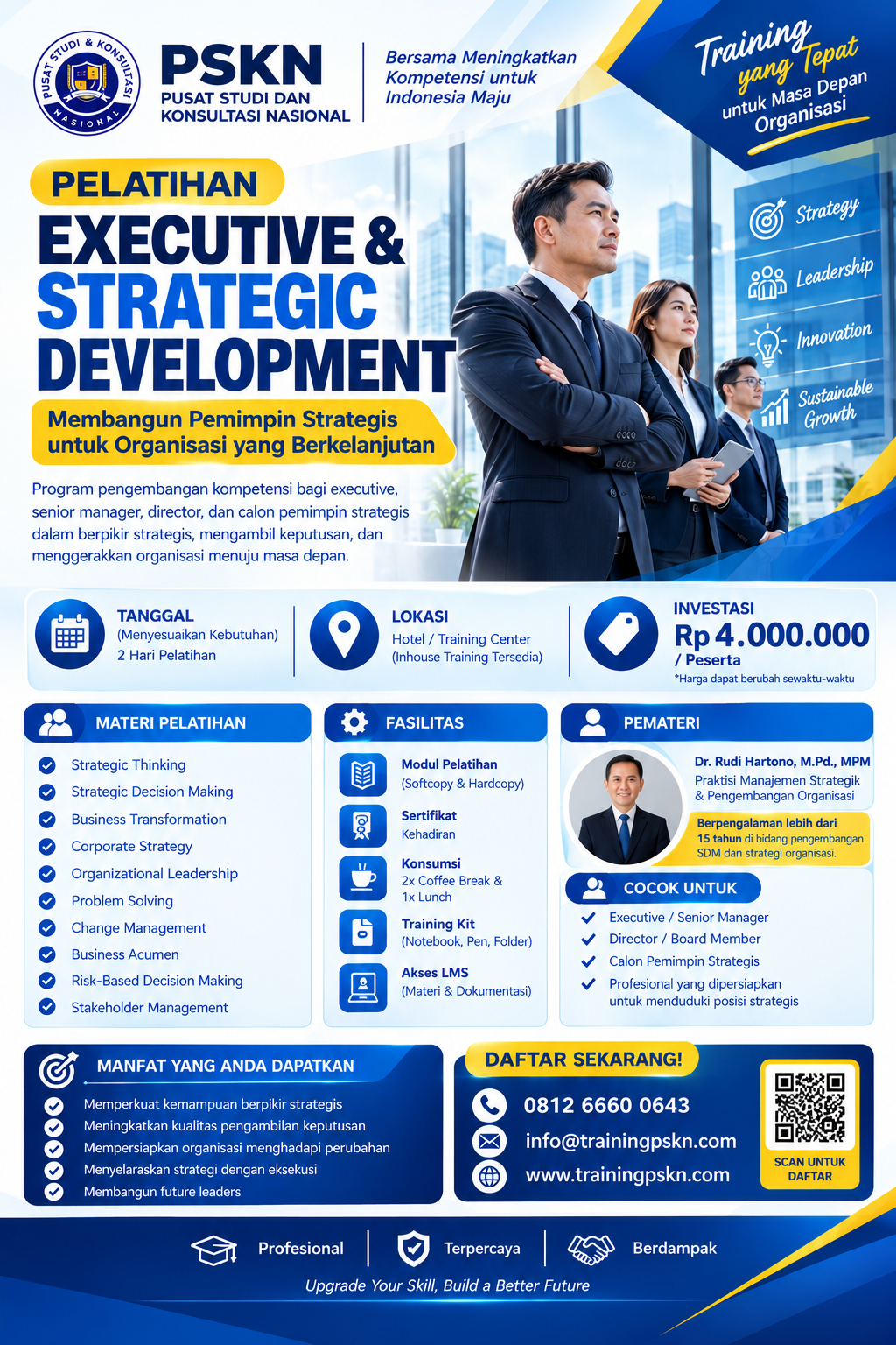 Executive & Strategic Development Executive & Strategic Development: Panduan Lengkap Pengembangan Kompetensi Pimpinan dan Strategi Organisasi - Gambar 1
