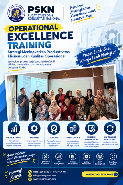 Operational Excellence Training: Strategi Meningkatkan Produktivitas, Efisiensi, dan Kualitas Operasional