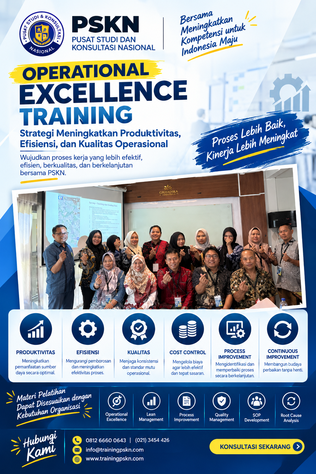 Operational Excellence Training Strategi Meningkatkan Produktivitas, Efisiensi, dan Kualitas Operasional