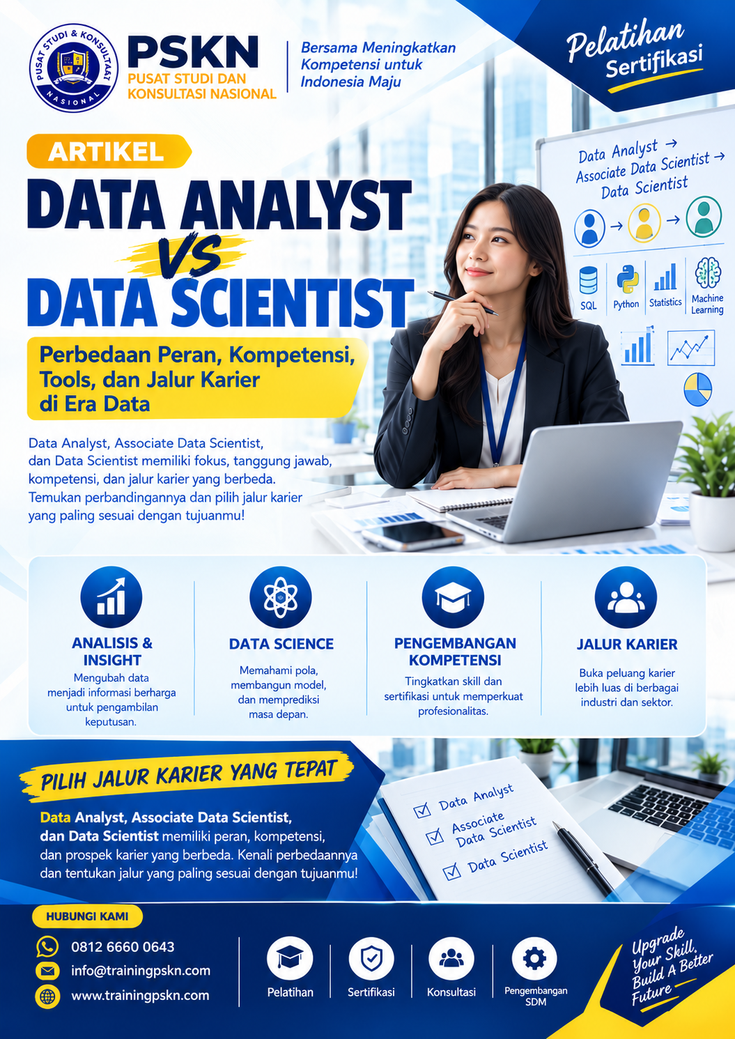 Perbedaan Data Analyst, Associate Data Scientist, dan Data Scientist