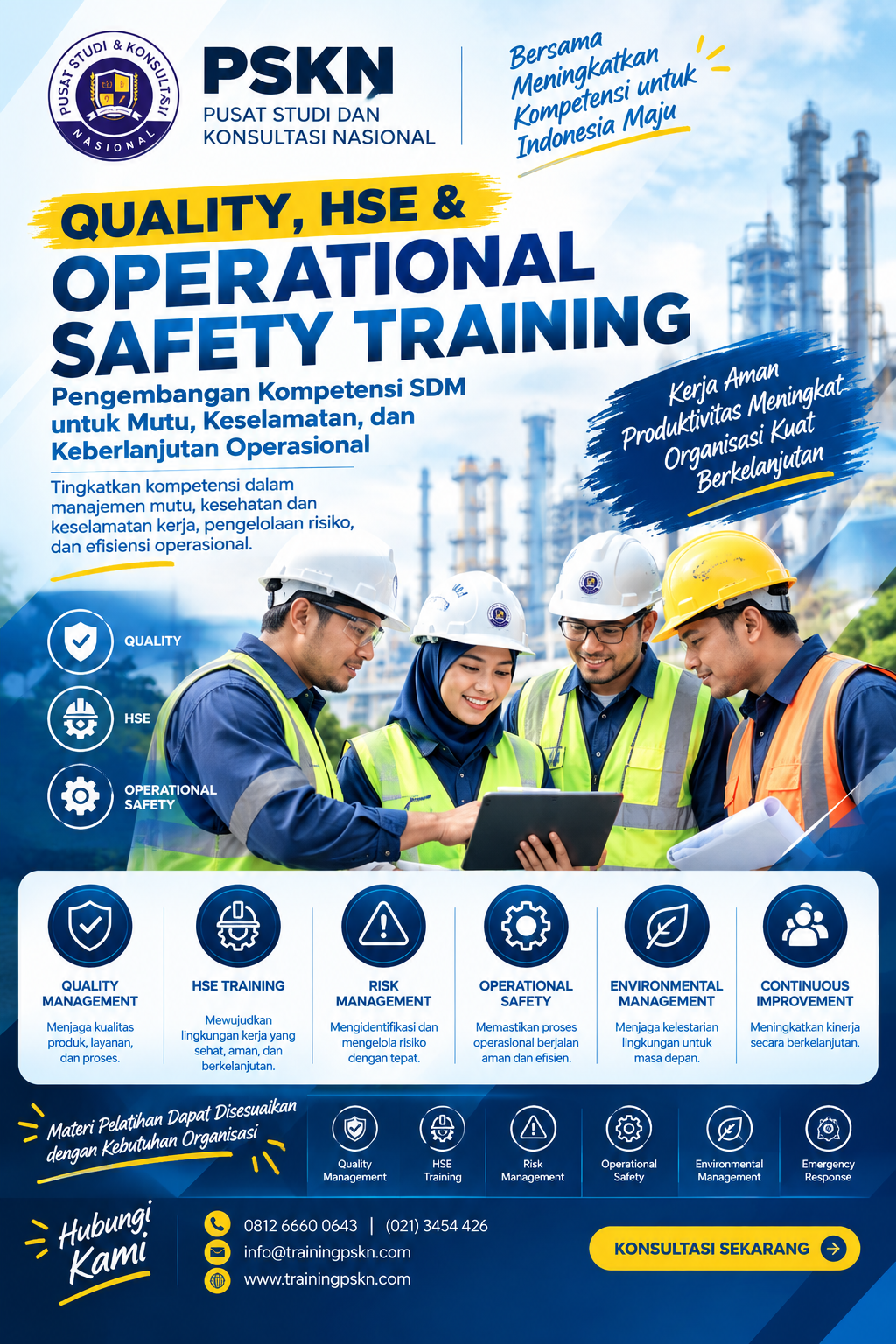 Quality, HSE & Operational Safety Training Panduan Lengkap Pengembangan Kompetensi SDM Quality, HSE & Operational Safety Training: Panduan Lengkap Pengembangan Kompetensi SDM - Gambar 1