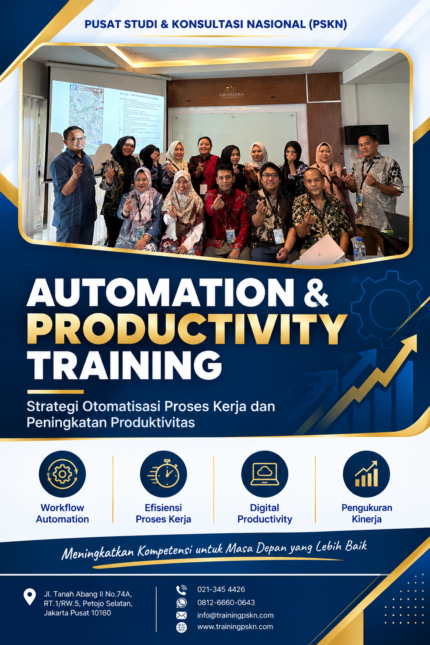 Automation & Productivity Training: Strategi Otomatisasi untuk Meningkatkan Efisiensi dan Produktivitas Kerja